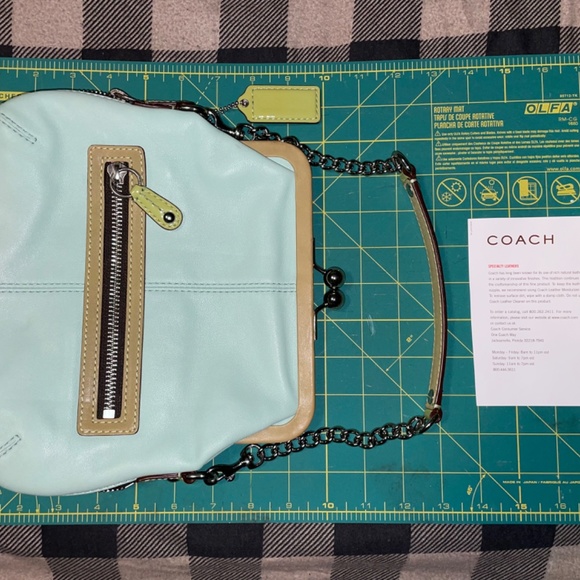 COACH- Leather Bonnie Kisslock Purse with Dust Bag - Picture 3 of 12